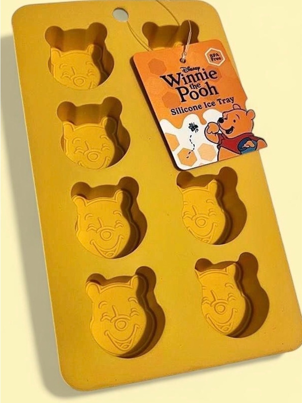 Disney Winnie the Pooh Yellow Silicone Mold Tray